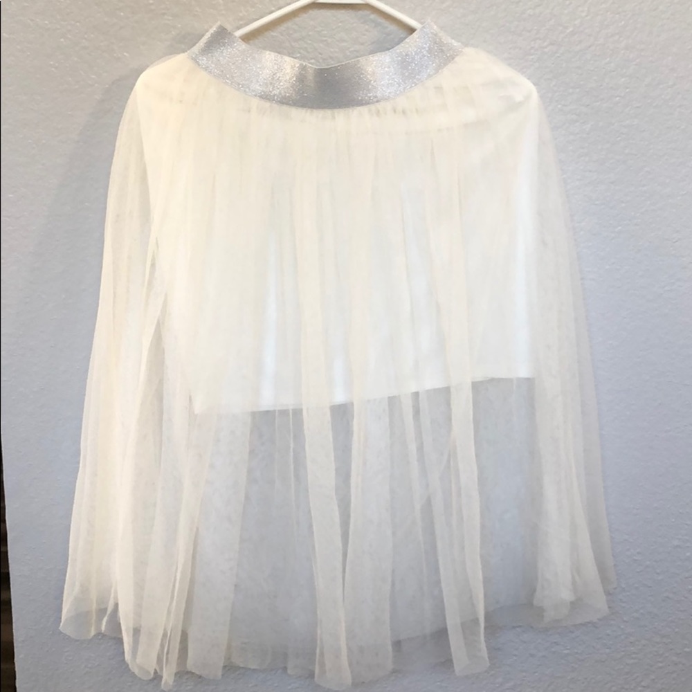 F21 white tutu skirt